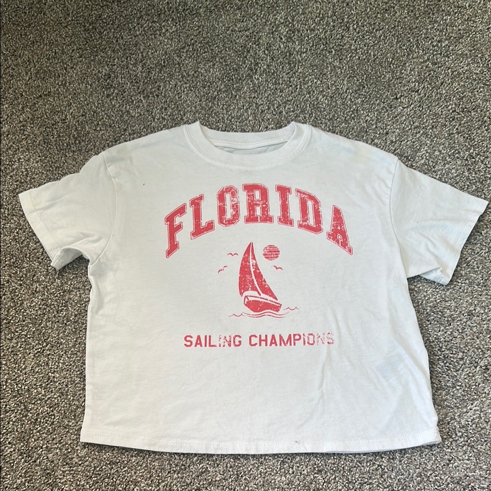 Kids Art Class White and Red Short Sleeve Tee